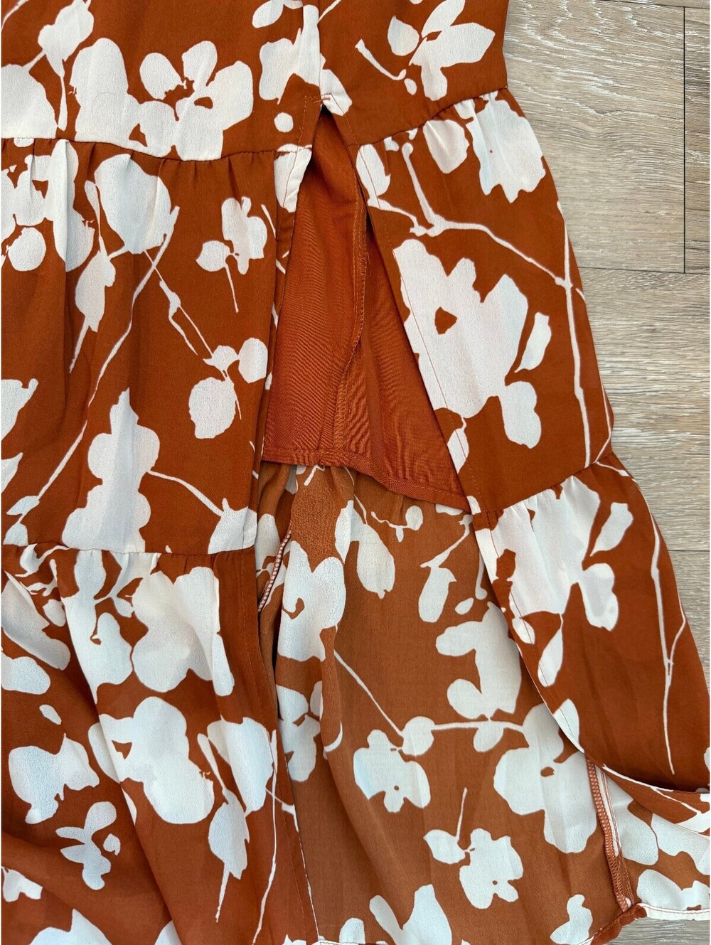 Abercrombie & Fitch Floral Midi Dress Size Small Tall NWT - Picture 2 of 7